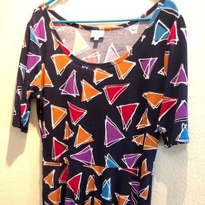 multi color triangle, lularoe nicole XL